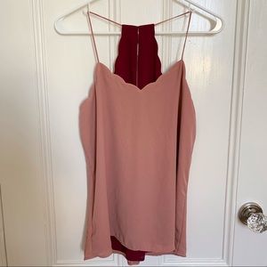 Express Scalloped Tank Top